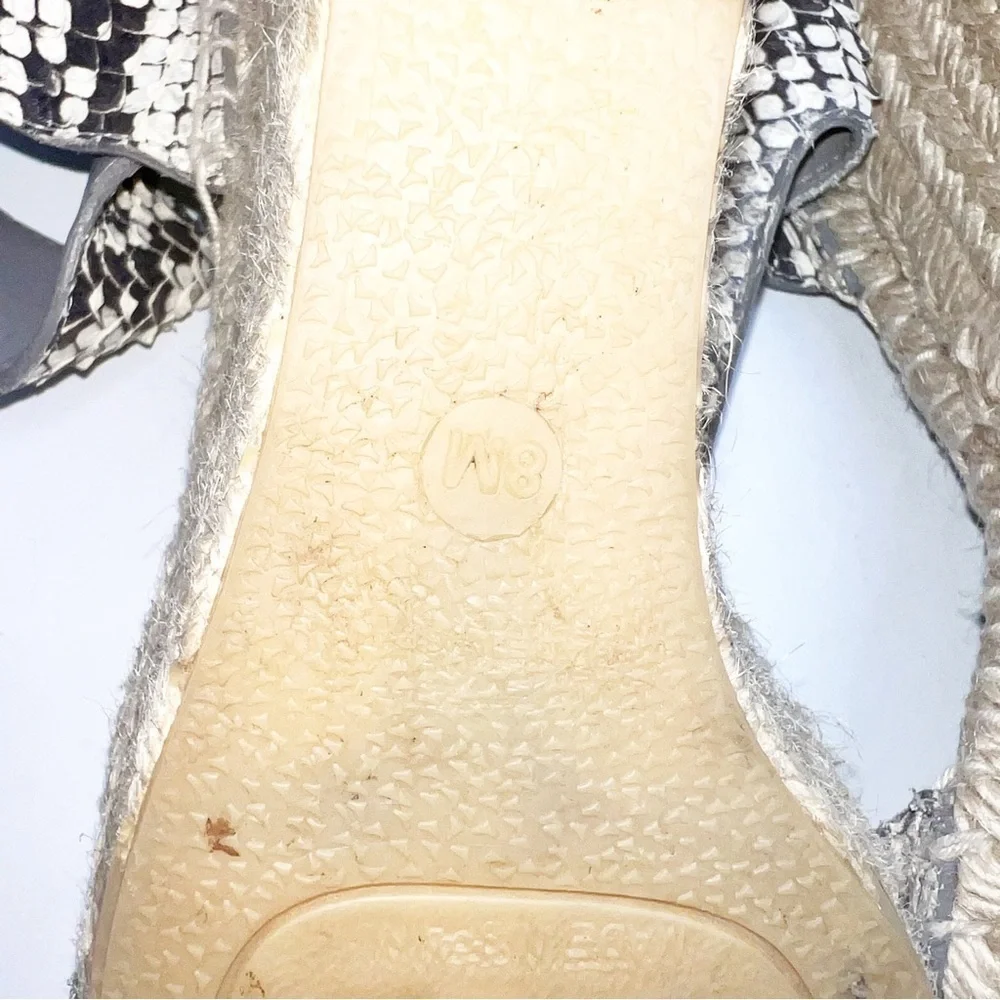 Vince Sophia Snake Print Espadrille Wedge‎ Sandals